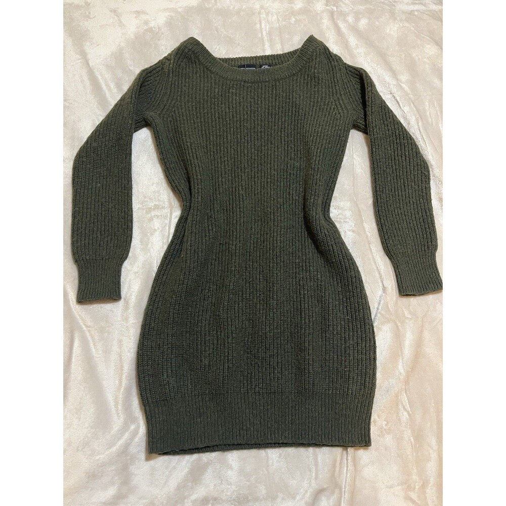 Moda International Green Knit Sweater Dress